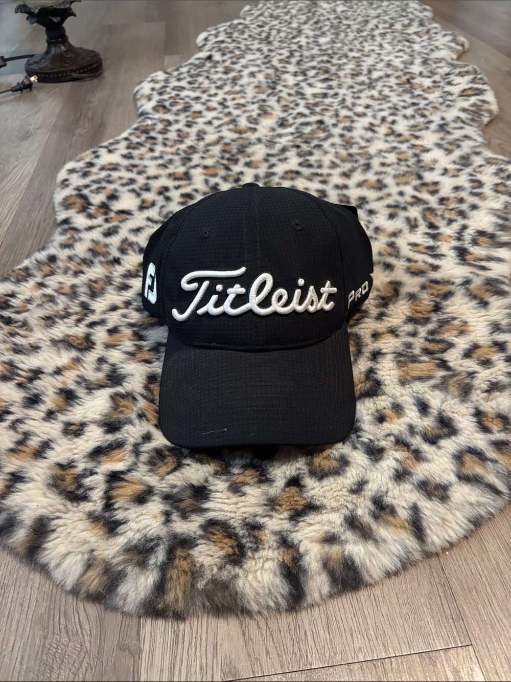 Titleist Black Cap with White Script Logo never worn